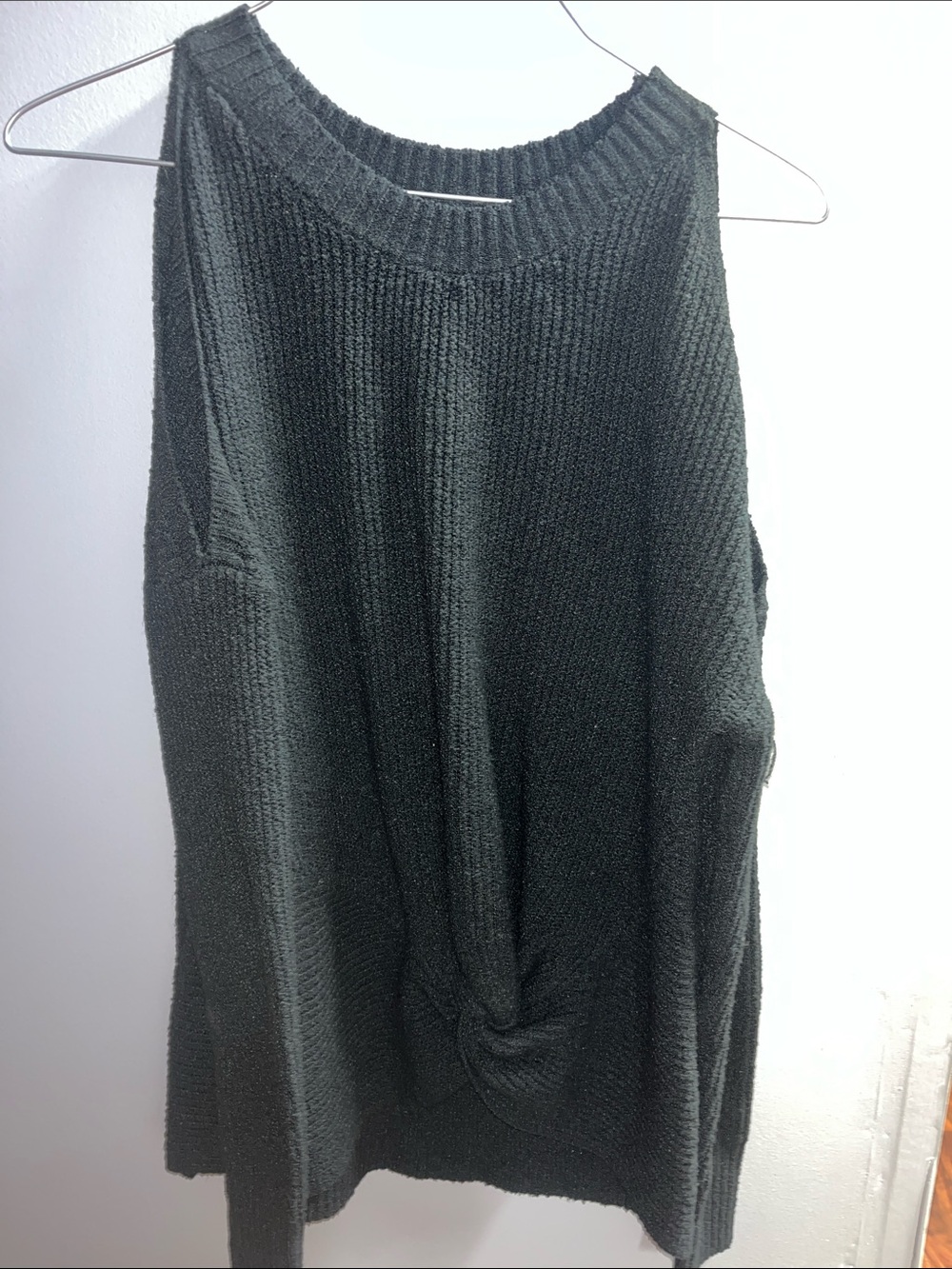 Maurices Black Knit Sleeveless Sweater